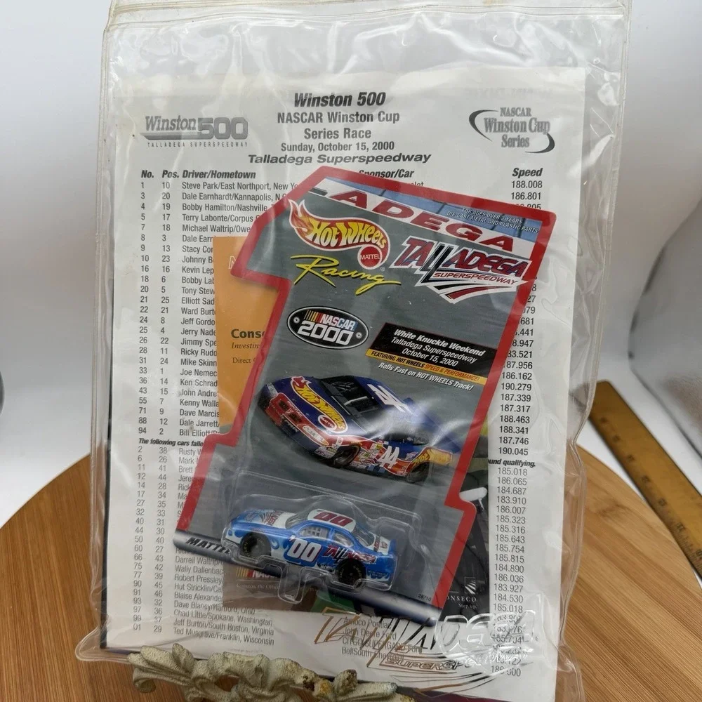 Vtg‎ 2000 Winston 500 Talladega Program Hot Wheels Lot Dale Earnhardt Last Win